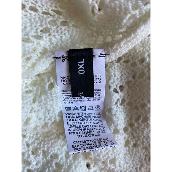 Shein essence deep V-neck, hollow out sweater/dress/cover-up S/XL ￼ - Picture 6 of 6